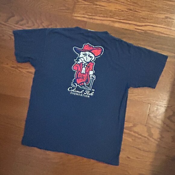 Ole Miss Colonel Reb Comfort Colors Tee T-Shirt Size Large Collegiate - Picture 7 of 14